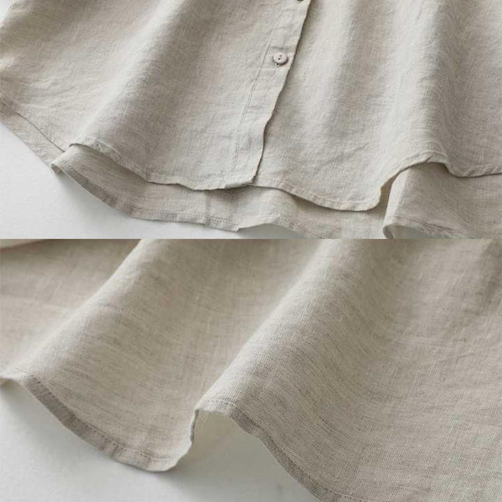 Cataleya - Classic Pure Cotton Plain Shirt With Pocket