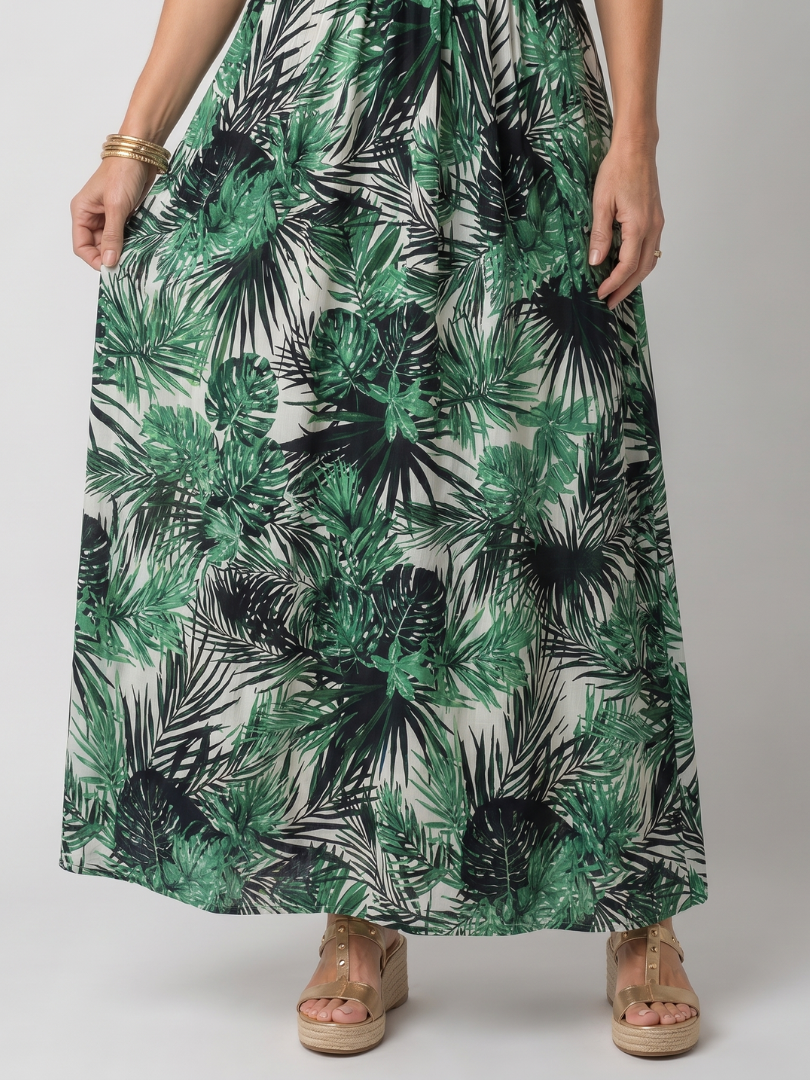 Odette | Sleeveless Floral Print Midi Dress