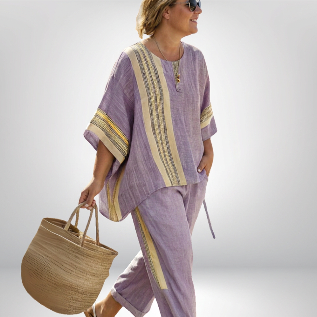 Hattie | Boho Striped Set