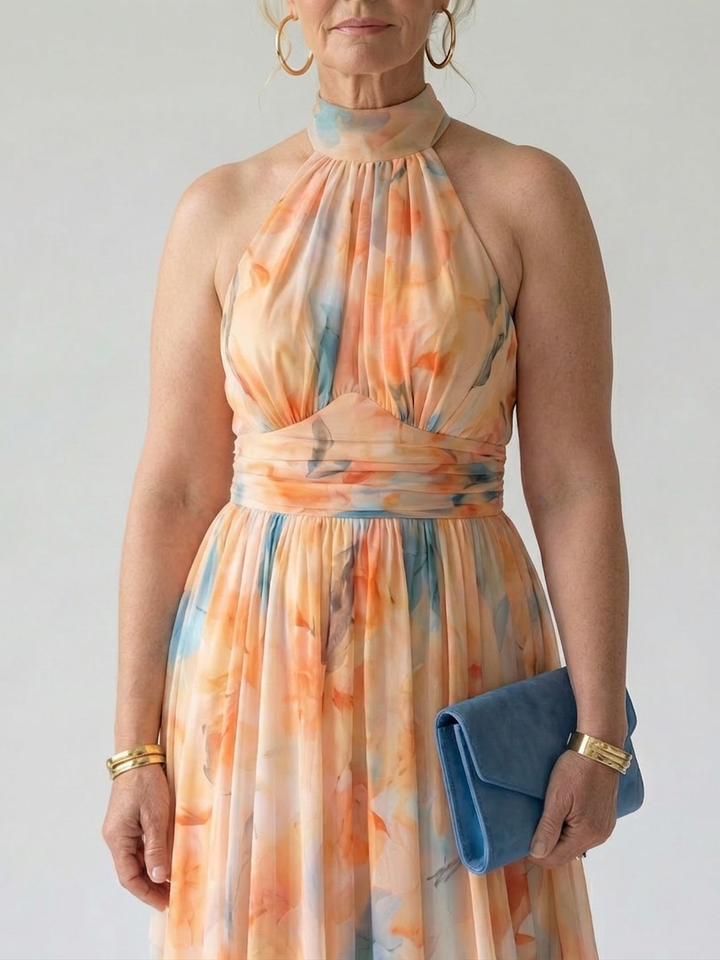 Stella &amp; Grace™ | Soft Halter Midi Dress