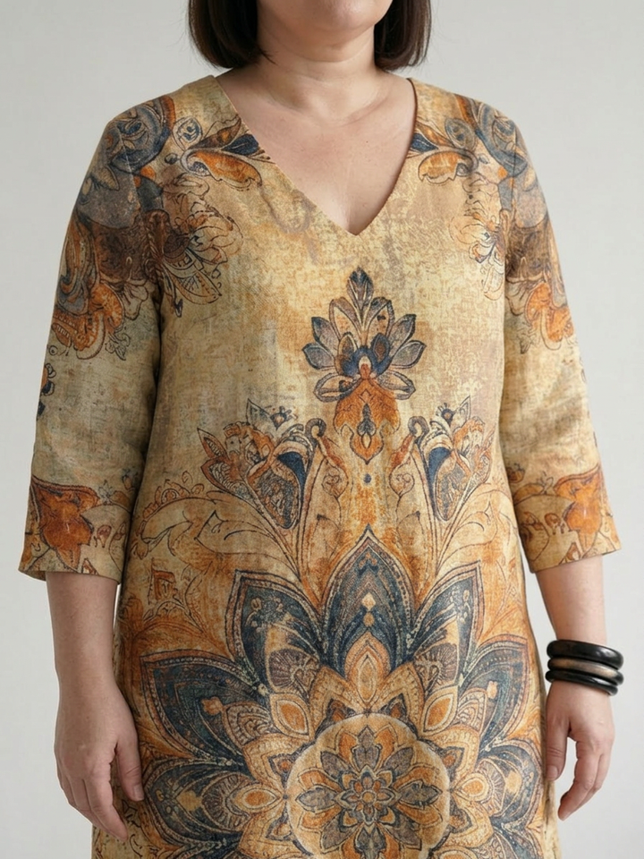Salma | Gentle Floral Midi Dress