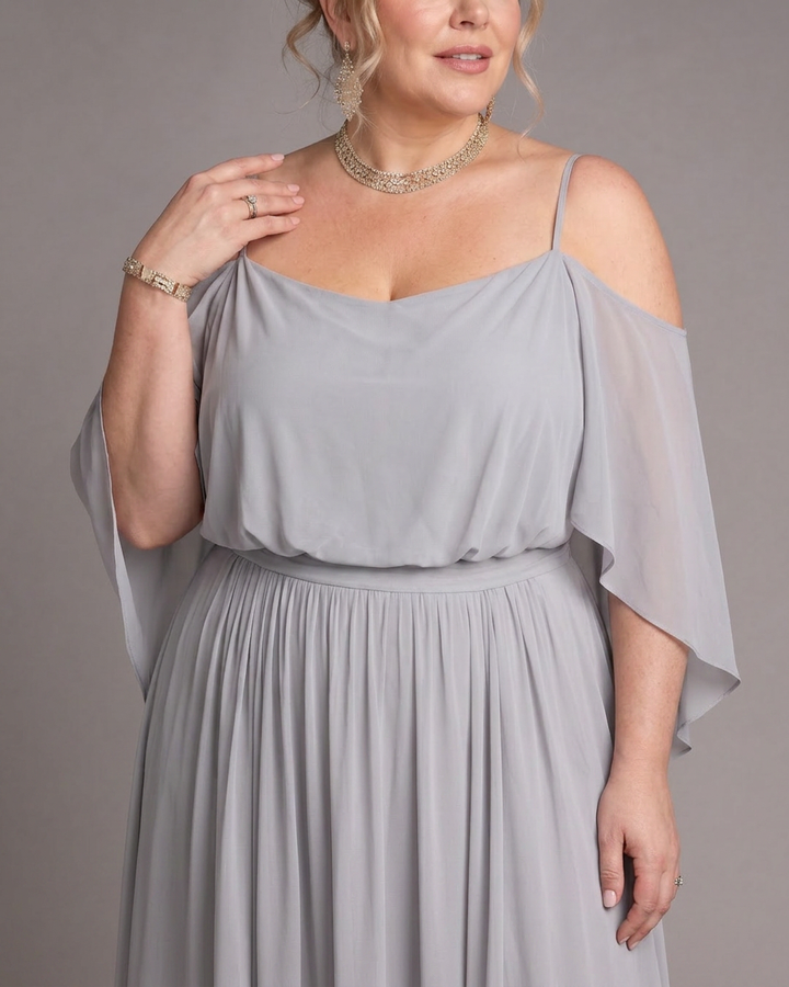 Amaya | Cold Shoulder Top And Flowing Maxi Skirt Set