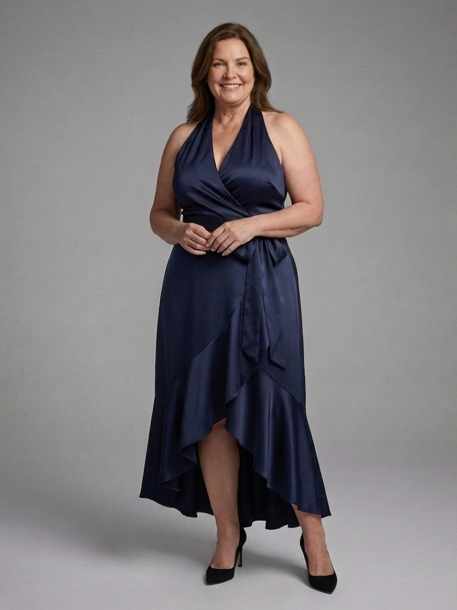 Fleur | High-Low Dress with Neck Straps