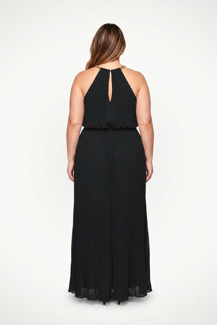 Verity - Sleeveless Belted Maxi  Dress