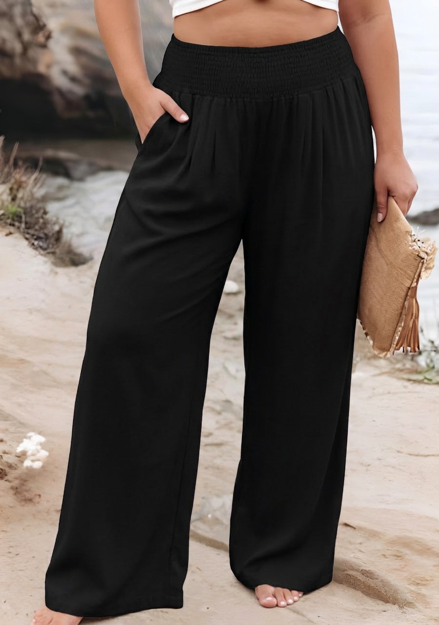 Jessamine | Flowing Beach Pants with Wide Legs