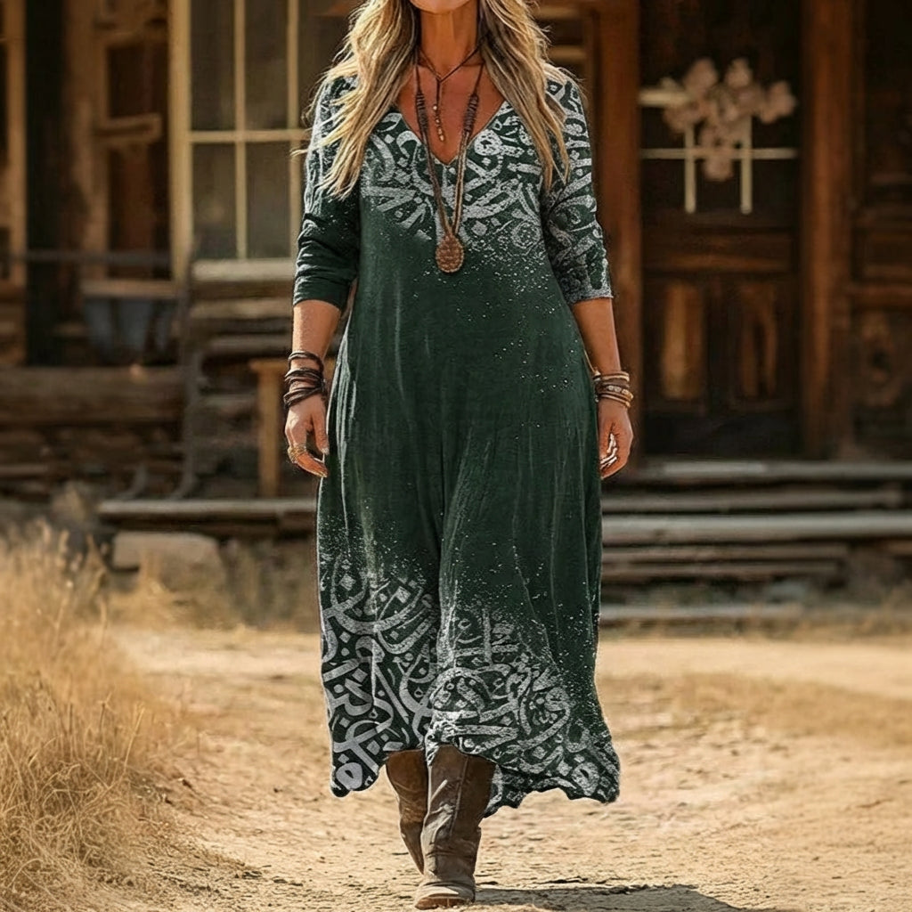 Bonnie | Vintage-Inspired Long Sleeve Casual Dress