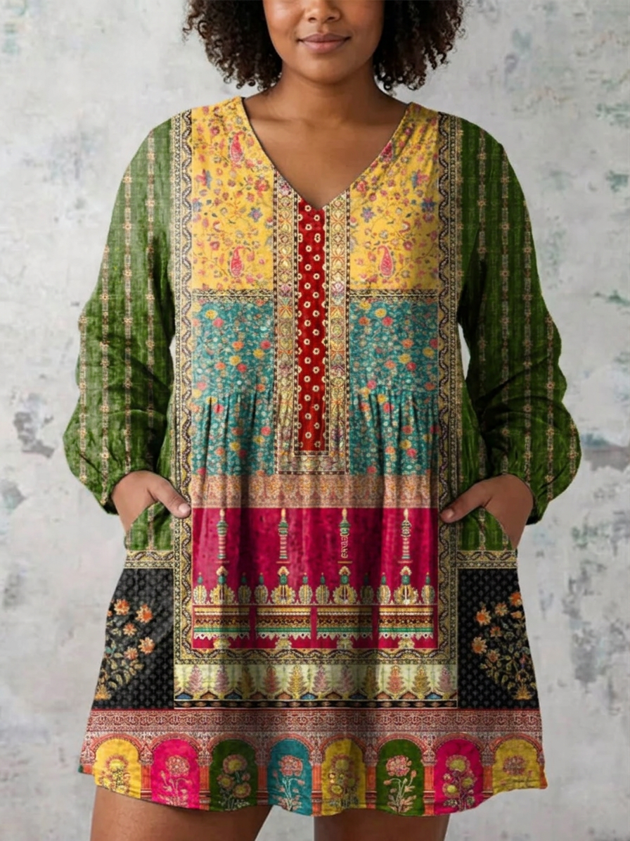 Mika | Long Blouse with V-Neck