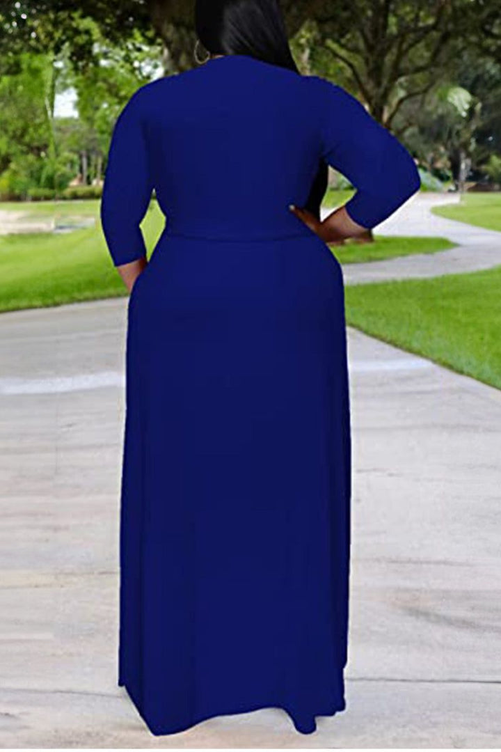 Arabella - Elegant Plus Size Belted Dress