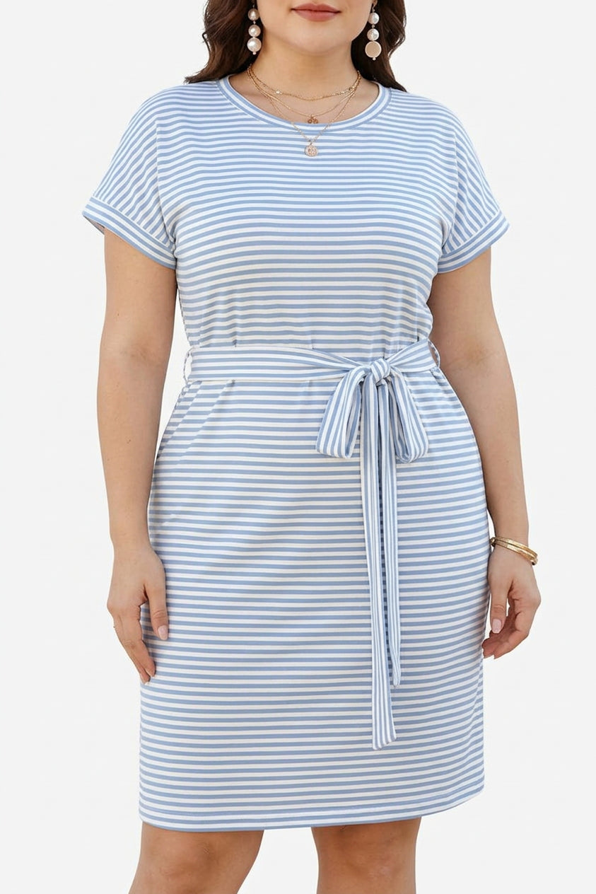 Seren - Airy Stripe Cotton Dress