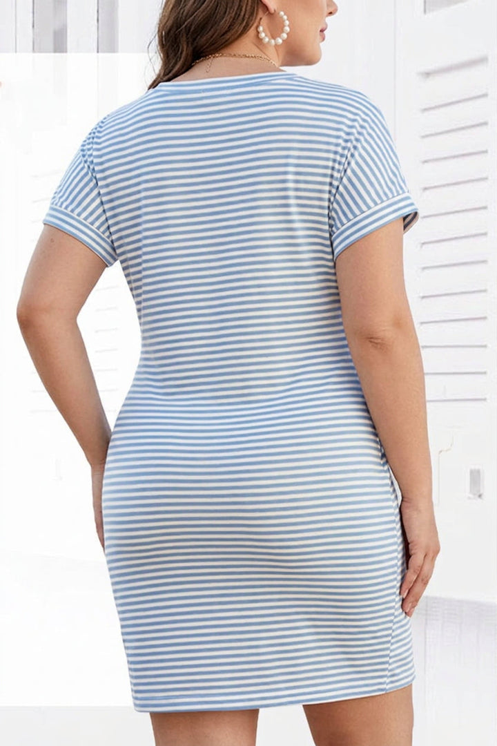 Seren - Airy Stripe Cotton Dress