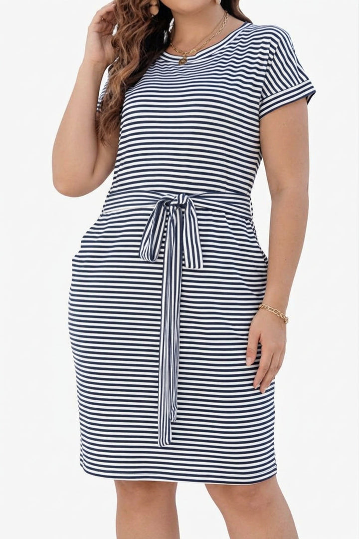 Seren - Airy Stripe Cotton Dress