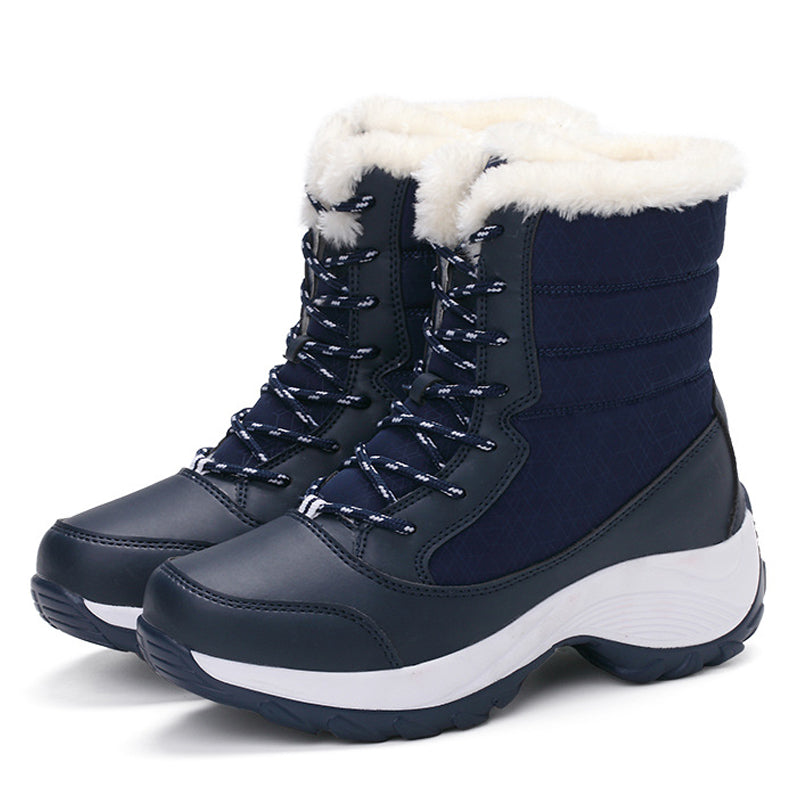 Plush Warm Ankle Snow Boots for Women, Cozy Winter Shoes