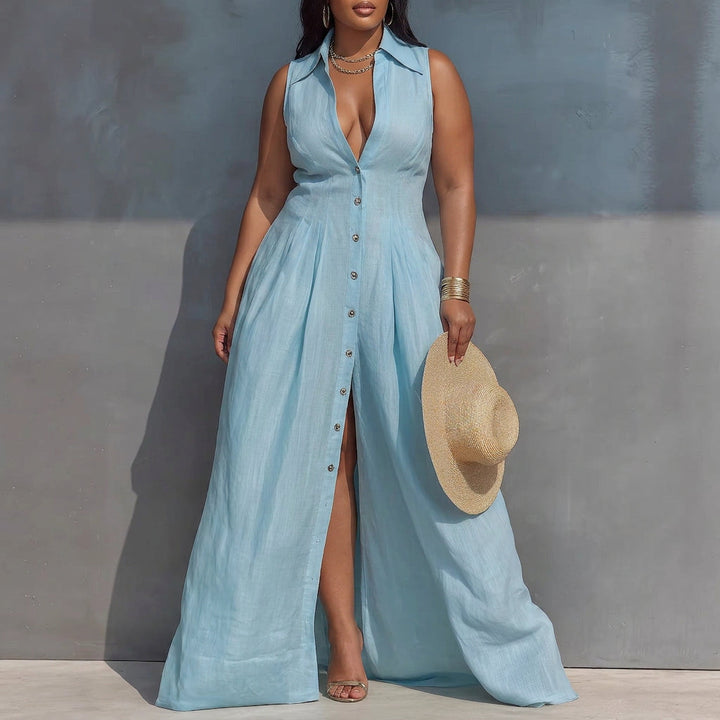 Solveig High-Waisted Maxi Dress: Effortless Everyday Elegance