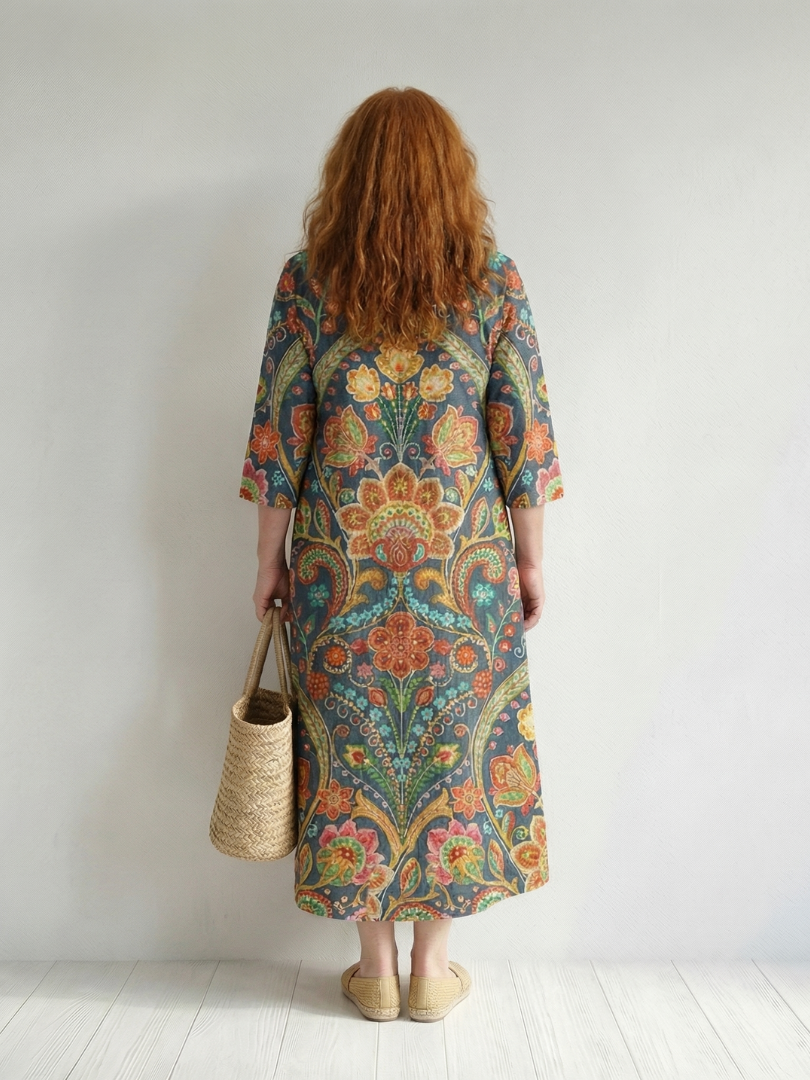 Vael | Easy Shape Garden Midi Dress