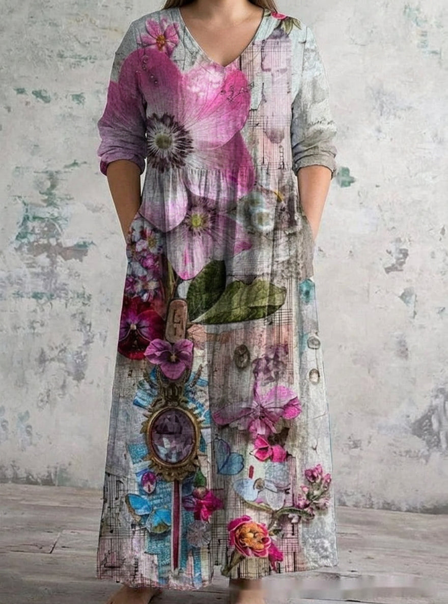 Amara | Enchanted Bloom Maxi Dress
