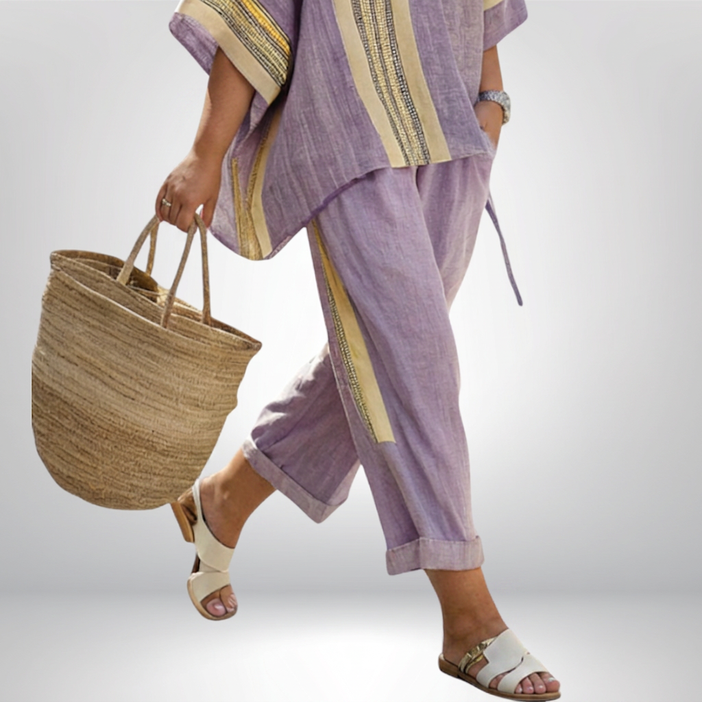 Hattie | Boho Striped Set