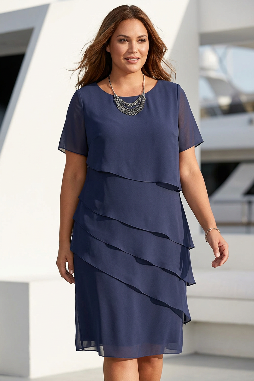 Carys | Elegant Comfort Ruffle Dress