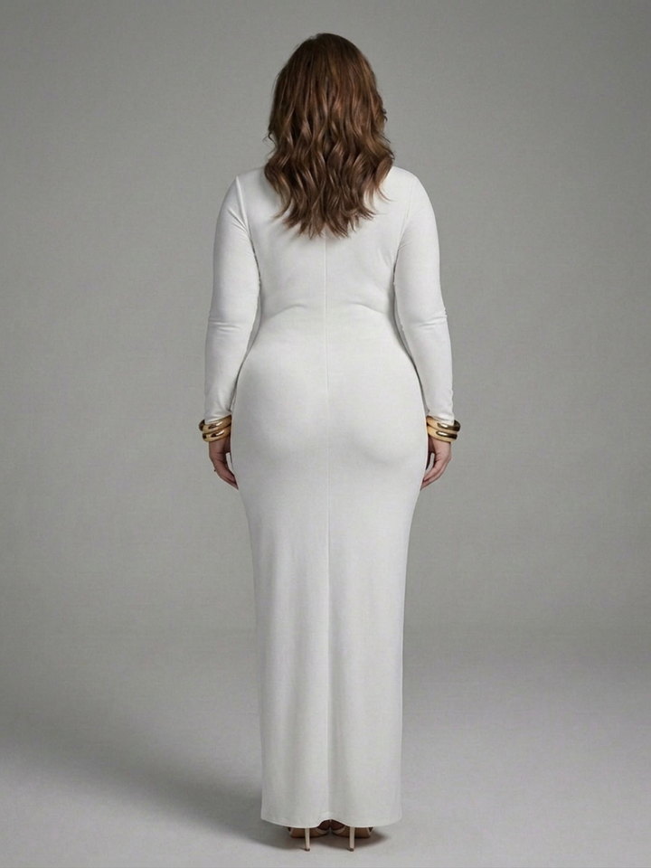 Belen | Maxi Dress with High Neck and Long Sleeves