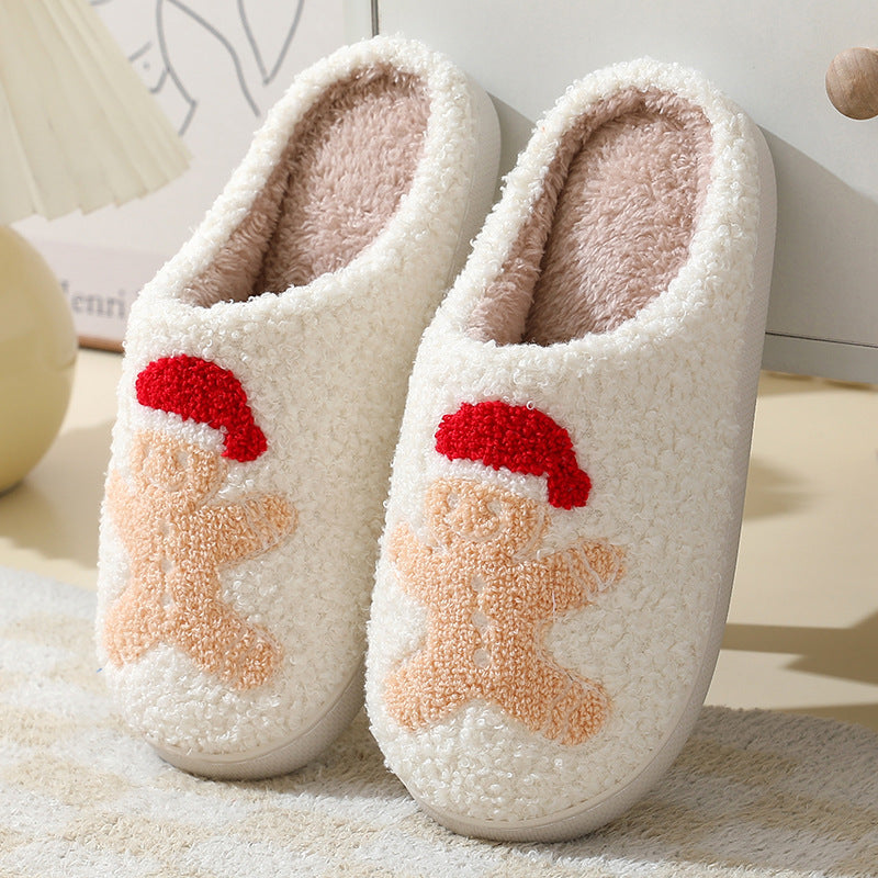 Christmas Slippers with Santa, Moose, Gingerbread and More