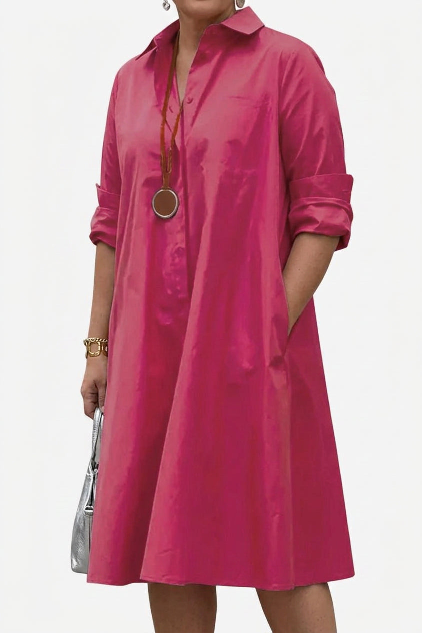 Edith - Long Shirt-Style Dress