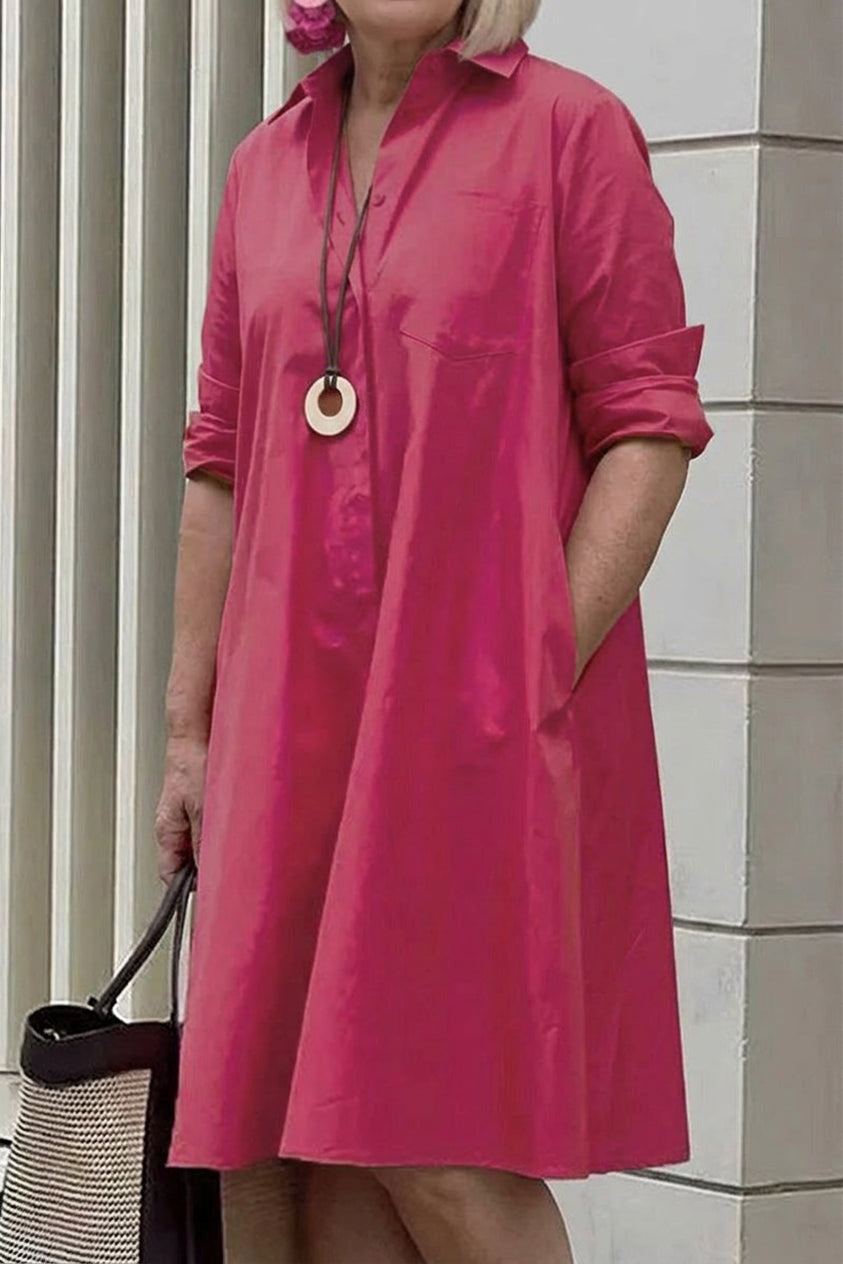 Edith - Long Shirt-Style Dress