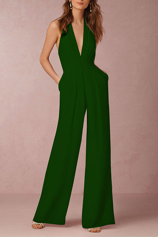 Soraya - Sexy Sleeveless Halter Jumpsuit