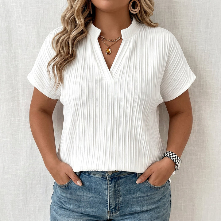 Ondine | Casual Solid Color Blouse