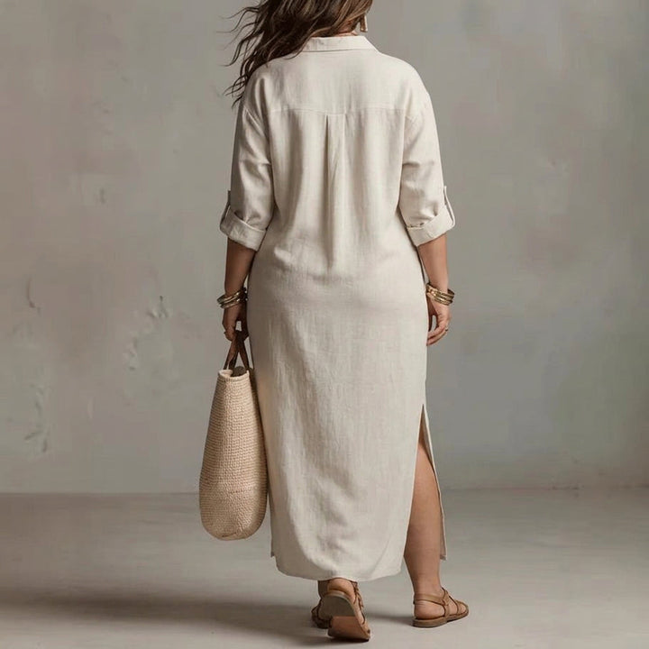 Ffion Long Sleeve Dress: Effortless Laid-Back Elegance