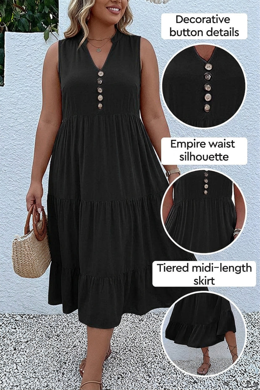 Calla - Tiered Midi Dress