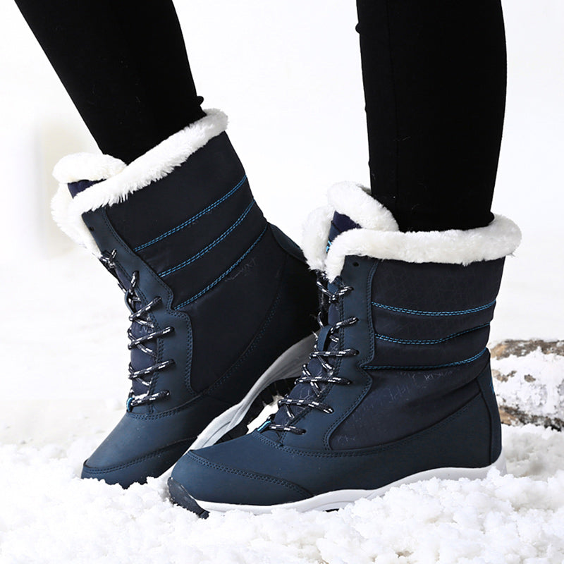 Plush Warm Ankle Snow Boots for Women, Cozy Winter Shoes