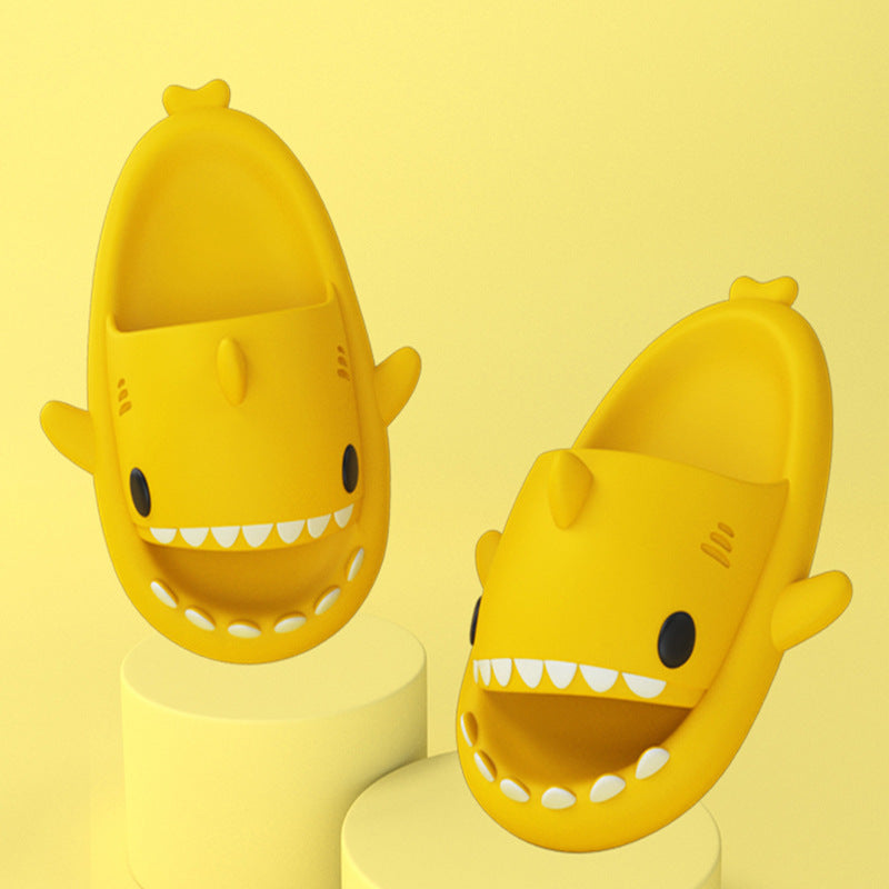 Cartoon Shark Slippers, Soft EVA with Thick Sole