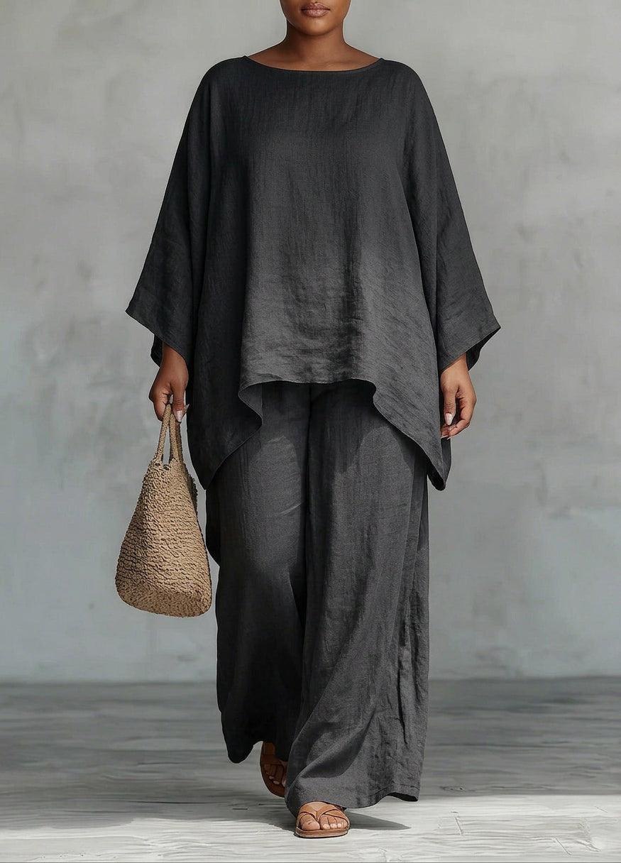 Maia | Midnight Luxe Flowing Two-Piece Set