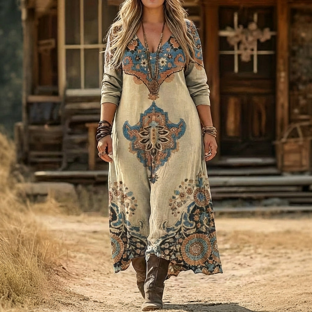 Paloma | Vintage-Inspired Long Sleeve Casual Dress