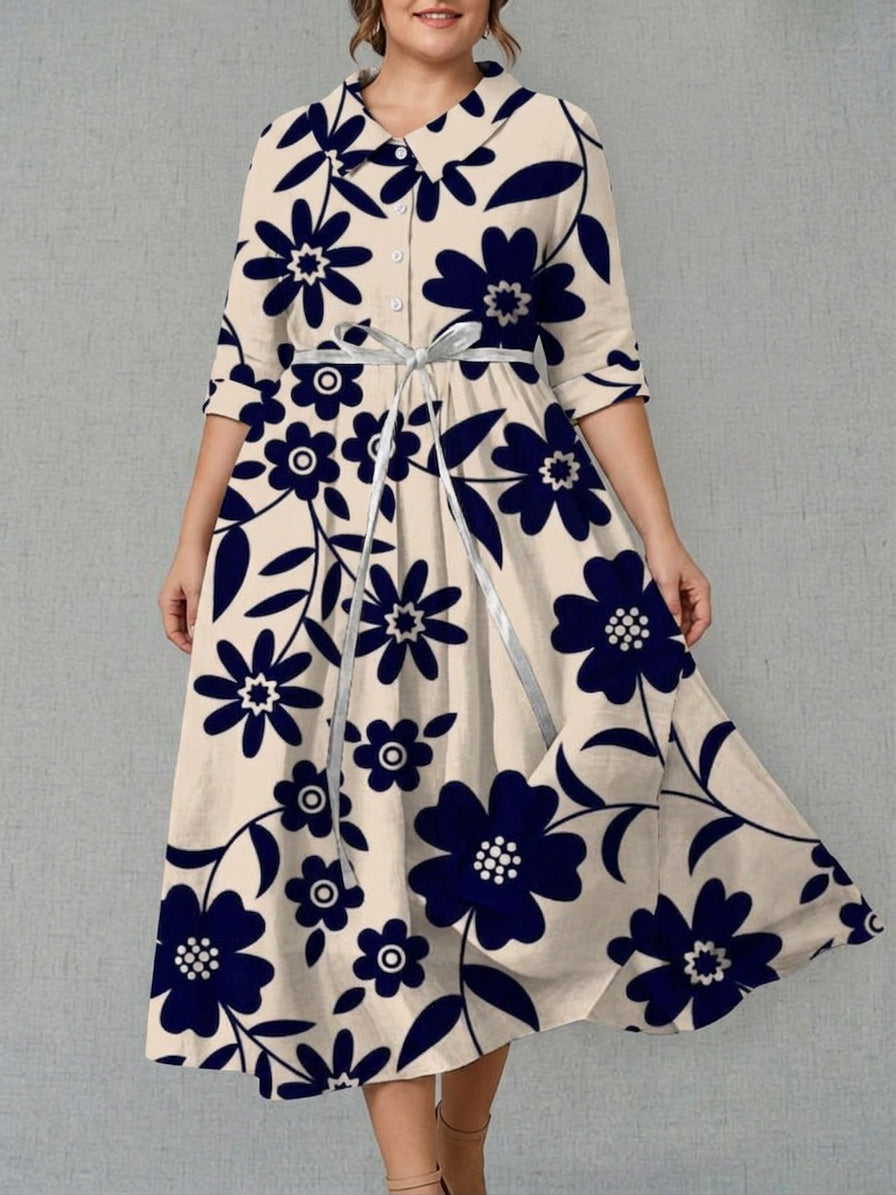 Yuki | Midnight Bloom Dress
