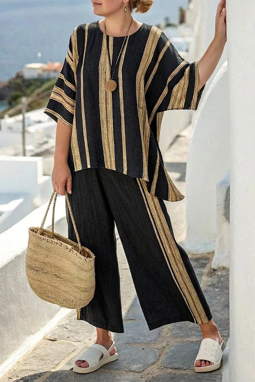 Wynne | Gold Stripe Coastal Set