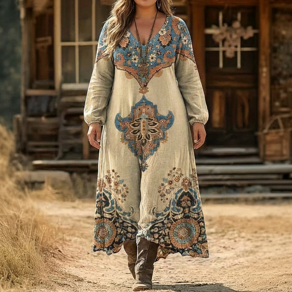 Paloma | Vintage-Inspired Long Sleeve Casual Dress