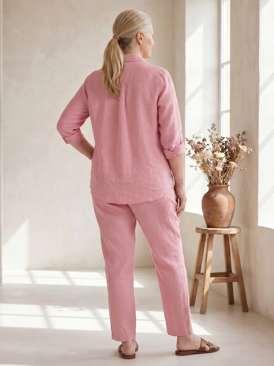 Paloma | Long Sleeve Shirt Tapered Pants Set