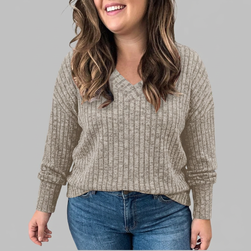 Opaline | V-Neck Long Sleeve Top