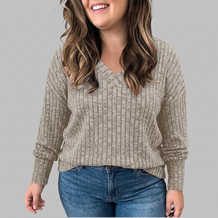 Opaline | V-Neck Long Sleeve Top