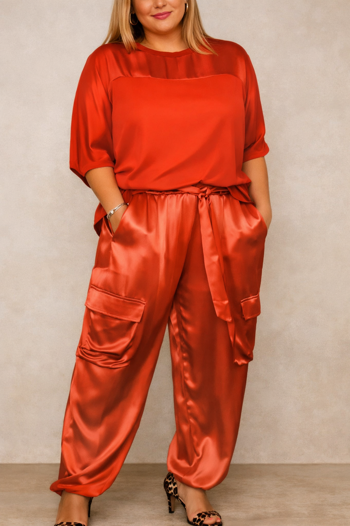 Faye - Silky Soft Cargo Lounge Set