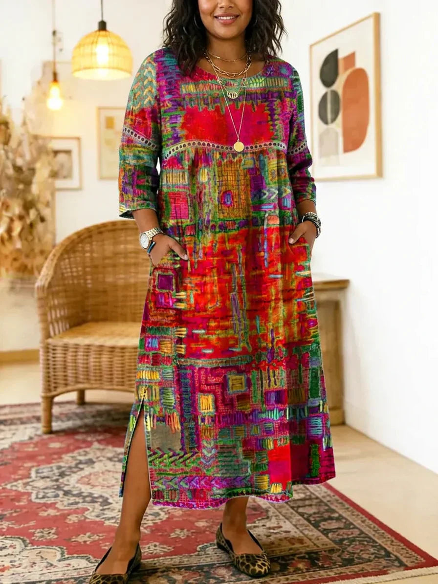 Kit | Printed Midi Dress