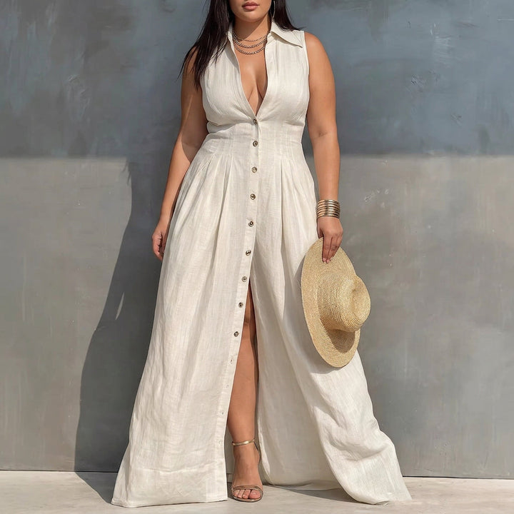 Solveig High-Waisted Maxi Dress: Effortless Everyday Elegance