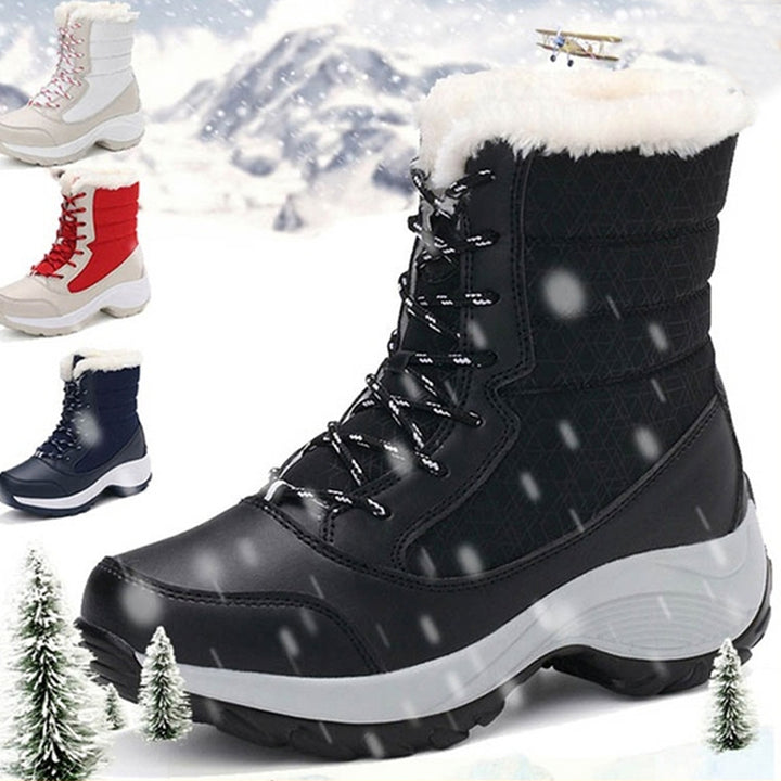 Plush Warm Ankle Snow Boots for Women, Cozy Winter Shoes