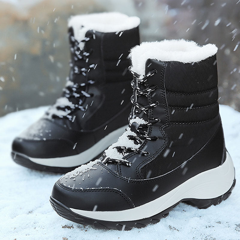 Plush Warm Ankle Snow Boots for Women, Cozy Winter Shoes