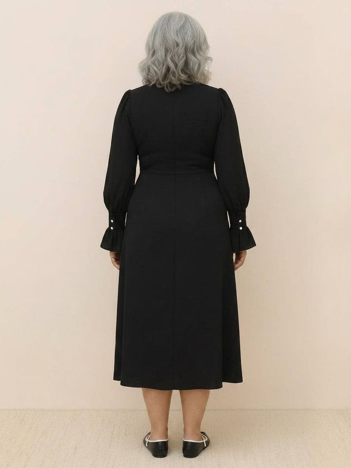 Bellamy - Slimming V-Neck Midi Dress