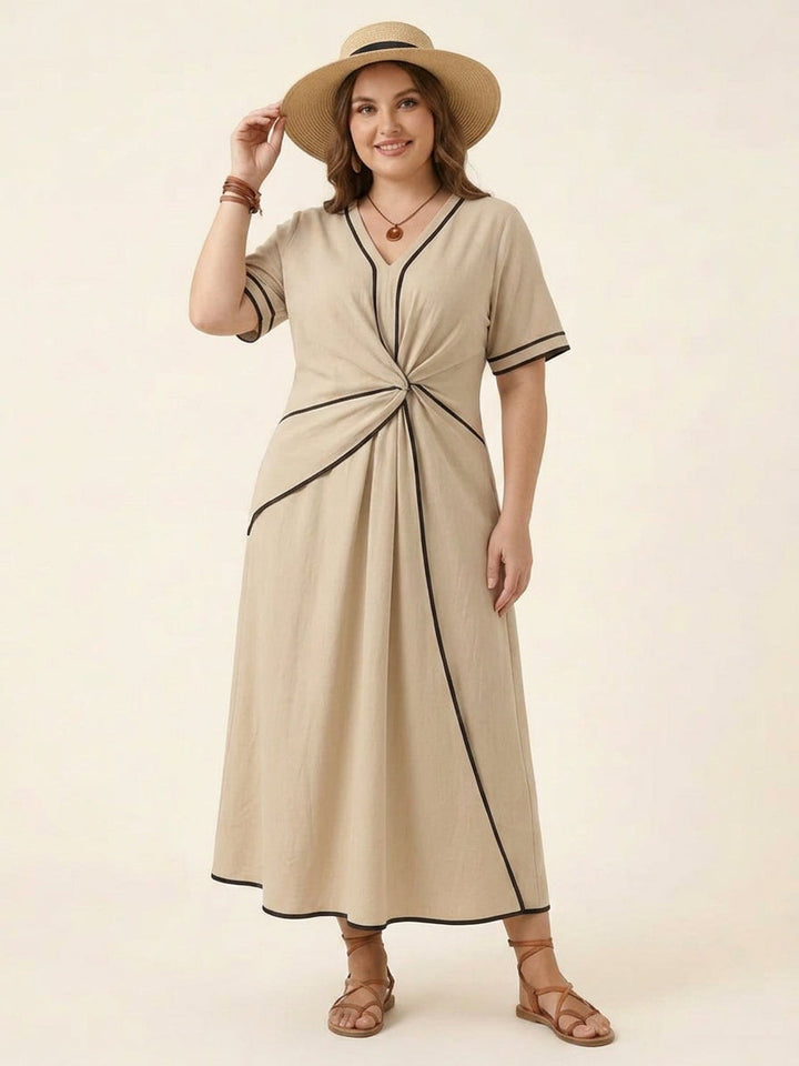 Sora - Knot-Waist Flowing Dress