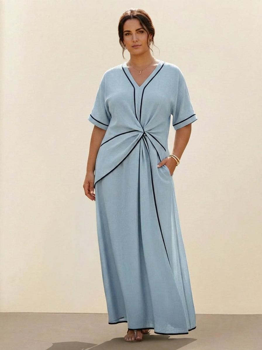 Sora - Knot-Waist Flowing Dress