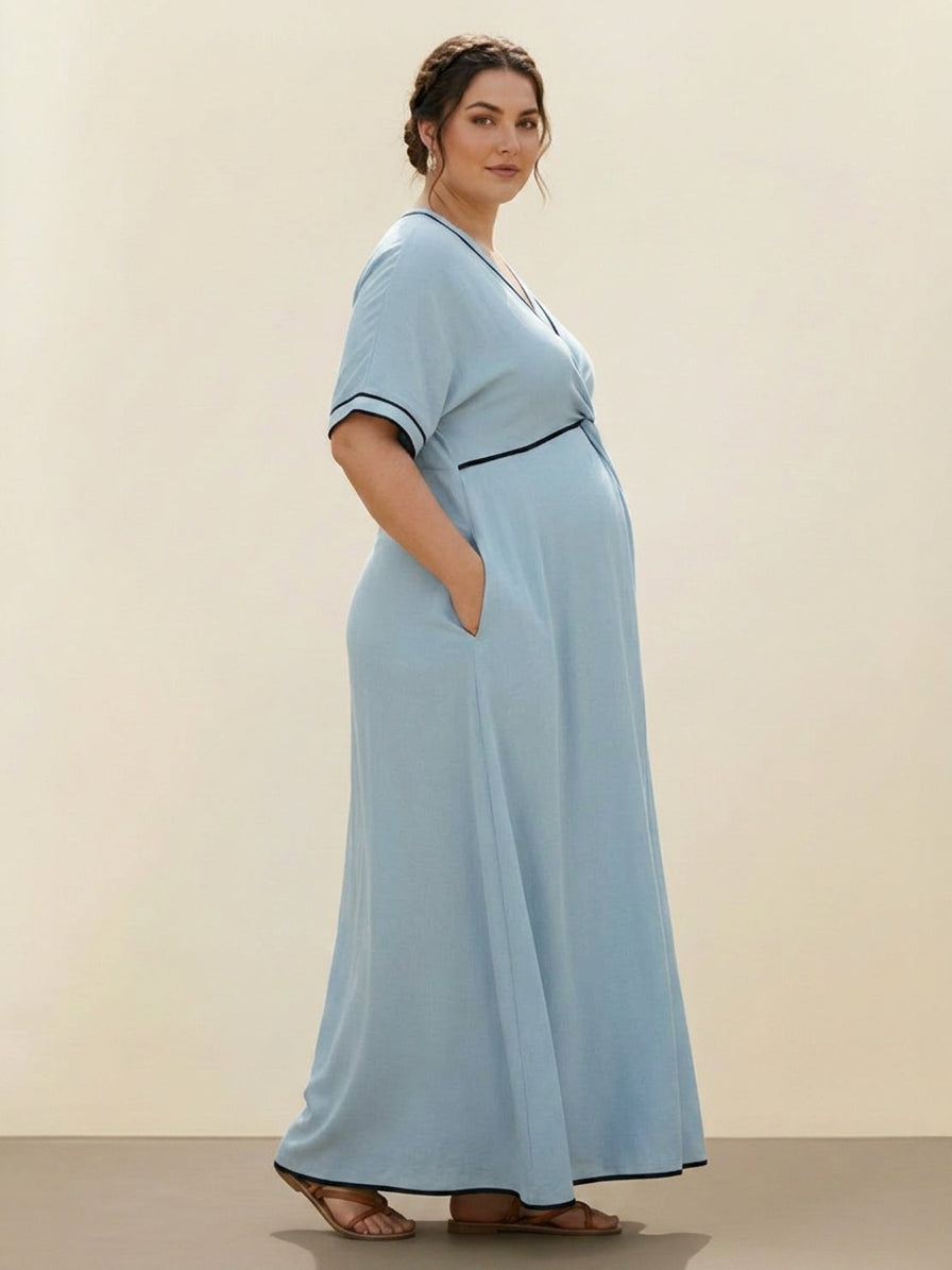 Sora - Knot-Waist Flowing Dress