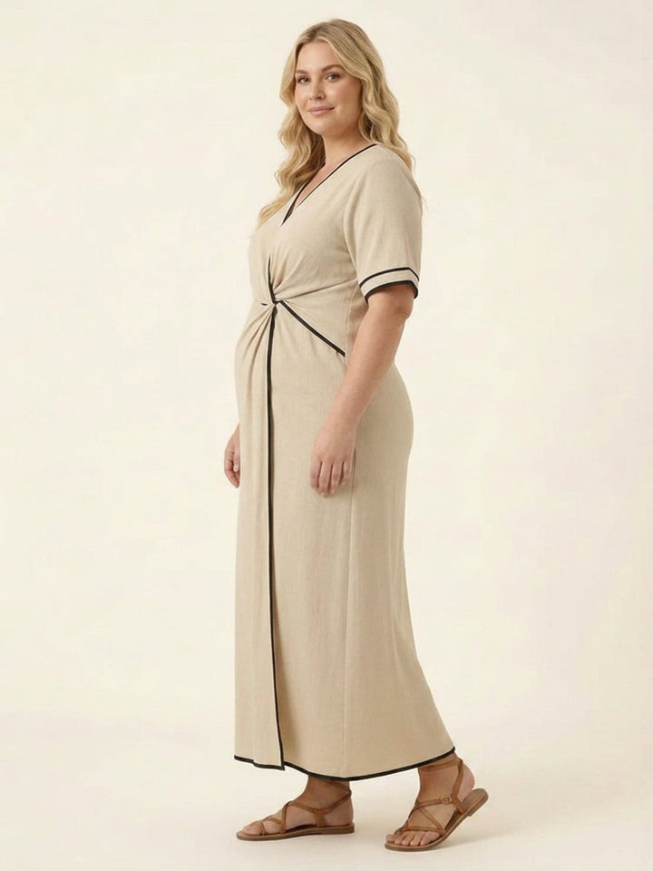 Sora - Knot-Waist Flowing Dress