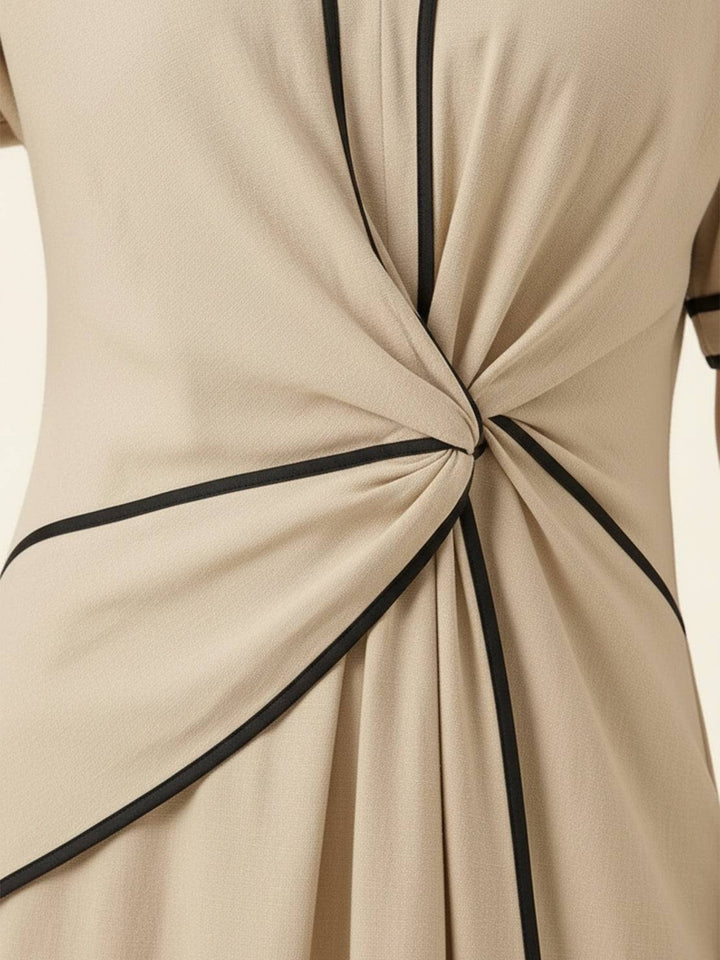 Sora - Knot-Waist Flowing Dress